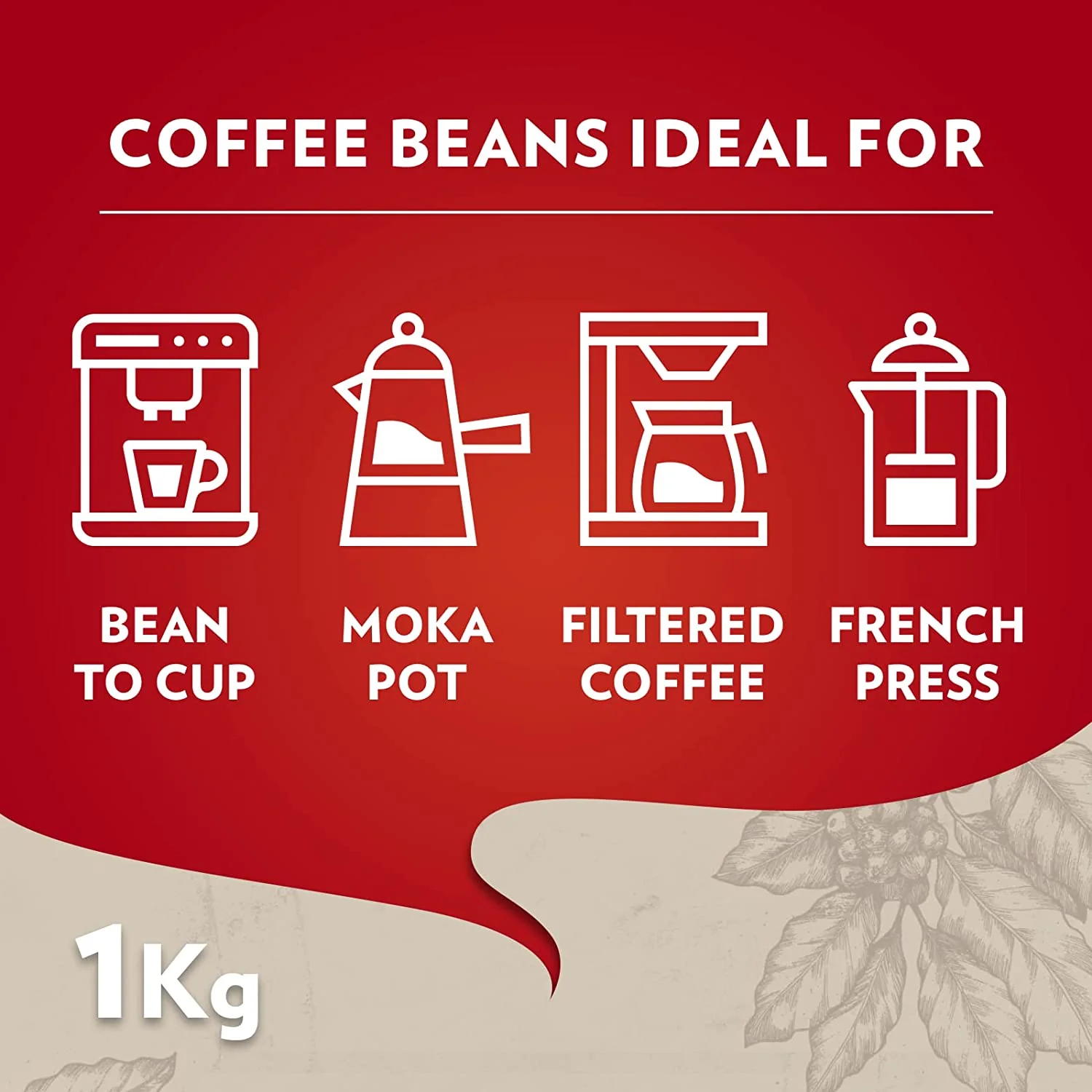 LAVAZZA COFFEE BEANS QUALITA' ROSSA 1 KG (1 in a box) - Image 6